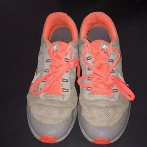 Nike Grey And Orange Sneakers